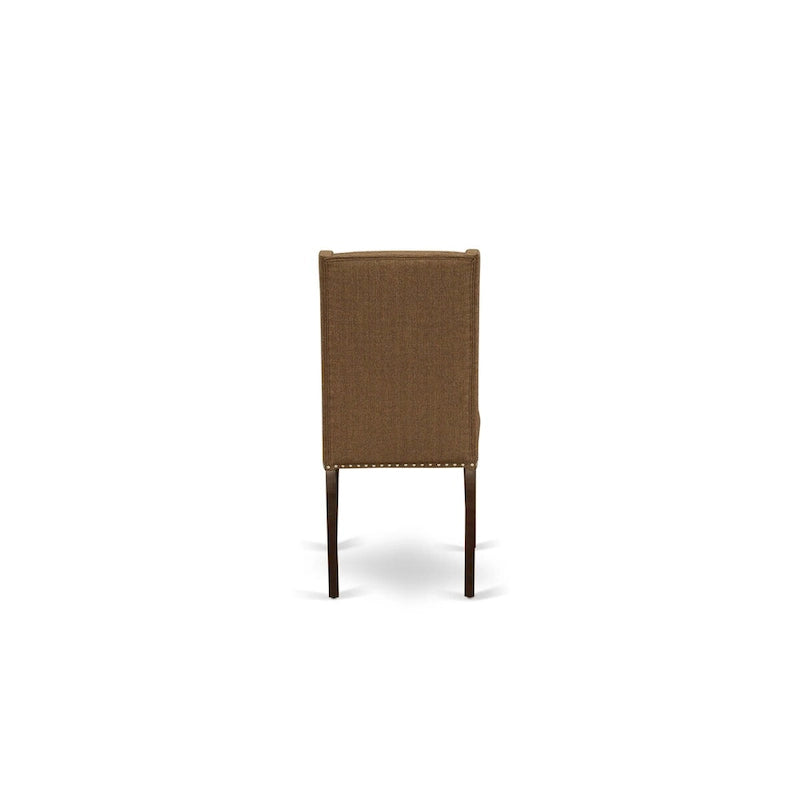 East West Furniture Dinette Set Contains a Rectangle Butterfly Leaf Dining Table and Dining Chairs (Chair Seat Color Options)