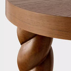 Side Table With Twisted Legs Walnut - Threshold designed with Studio McGee