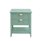 Table de Chevet à 2 Tiroirs, Style Américain, Table d'Appoint, Convient pour la Chambre à Coucher, le Salon, le Bureau