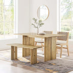 Ensemble table et banc de salle à manger Amistad 60 en bois