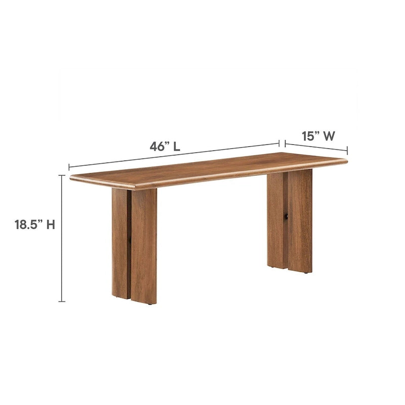 Ensemble table et banc de salle à manger Amistad 60 en bois
