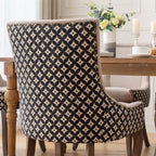 Ultra Side Dining Chair,Thickened Fabric Chairs w/Solid Wood Legs,2PCS