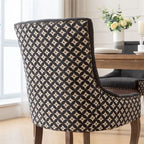 Ultra Side Dining Chair,Thickened Fabric Chairs w/Solid Wood Legs,2PCS