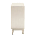 Sideboard Buffet Cabinet with 3 Mirrored Glass Doors and Silver Handle - 47.2L x 15.6W x 33.9H