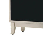 Sideboard Buffet Cabinet with 3 Mirrored Glass Doors and Silver Handle - 47.2L x 15.6W x 33.9H