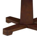 48 Inch Round Poker Game Dining Table With Cup Holders, Chip Trays, Brown
