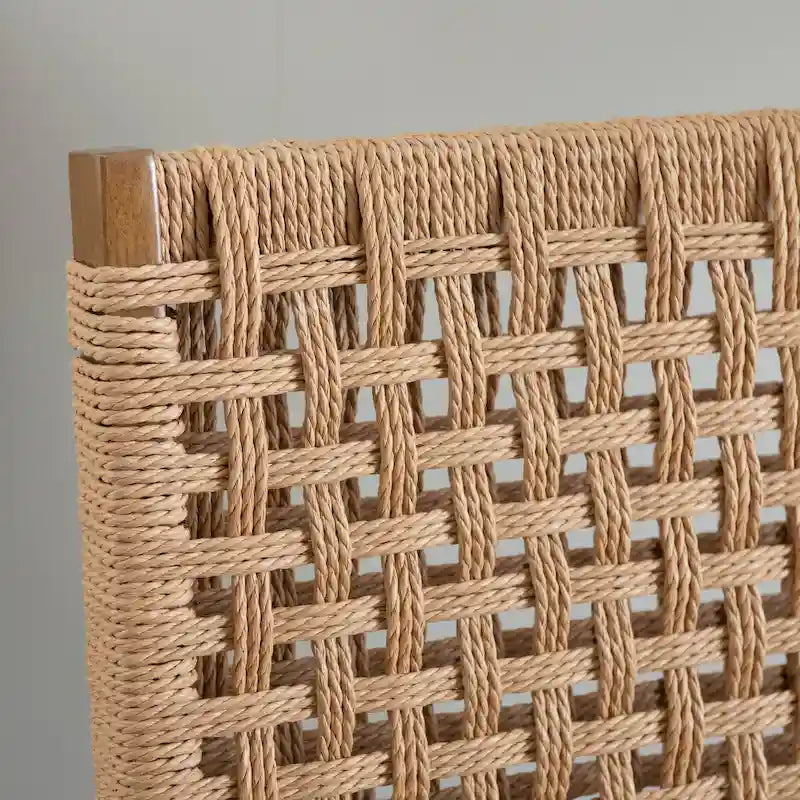 Joslyn Natural Woven Back Folding Dining Chair (Set of 2)