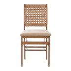 Joslyn Natural Woven Back Folding Dining Chair (Set of 2)