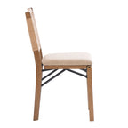 Joslyn Natural Woven Back Folding Dining Chair (Set of 2)