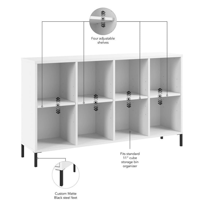 Essence 8 Cube Organizer Storage Bookcase by Bush Furniture
