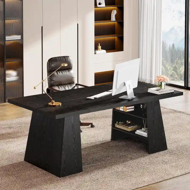 63 Inches Office Desk, Executive Desk for Home Office
