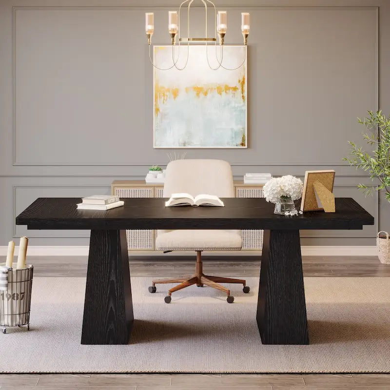 63 Inches Office Desk, Executive Desk for Home Office