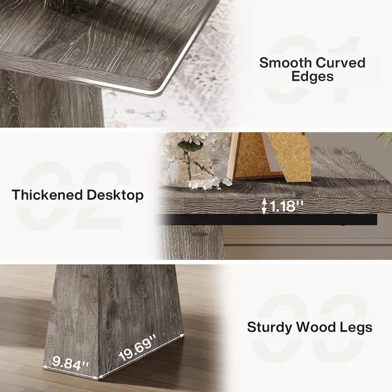 63 Inches Office Desk, Executive Desk for Home Office