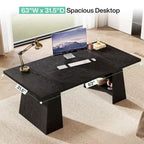 63 Inches Office Desk, Executive Desk for Home Office