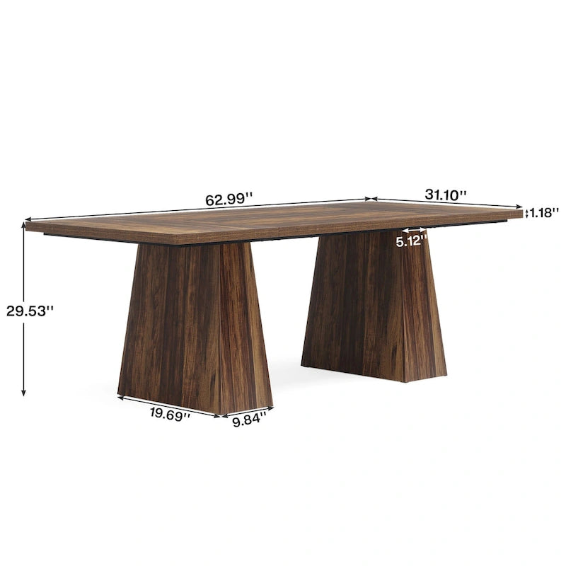 63 Inches Office Desk, Executive Desk for Home Office