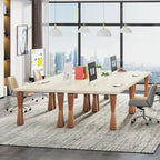 Executive Desk, 71 W x 35 D Large Office Desk, Modern Computer Desk