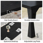Executive Desk, 71 W x 35 D Large Office Desk, Modern Computer Desk