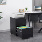 3 Drawer Mobile File Cabinet with Lock Steel File Cabinet for Legal/Letter/A4/F4 Size, Fully Assembled Include Wheels
