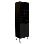 Meuble Bar pour Cuisine, Salle à Manger, Salon, Noir