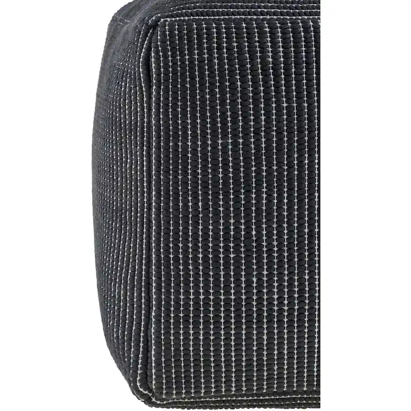Livabliss Chunky Grid Modern & Contemporary Pouf