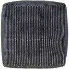Livabliss Chunky Grid Modern & Contemporary Pouf