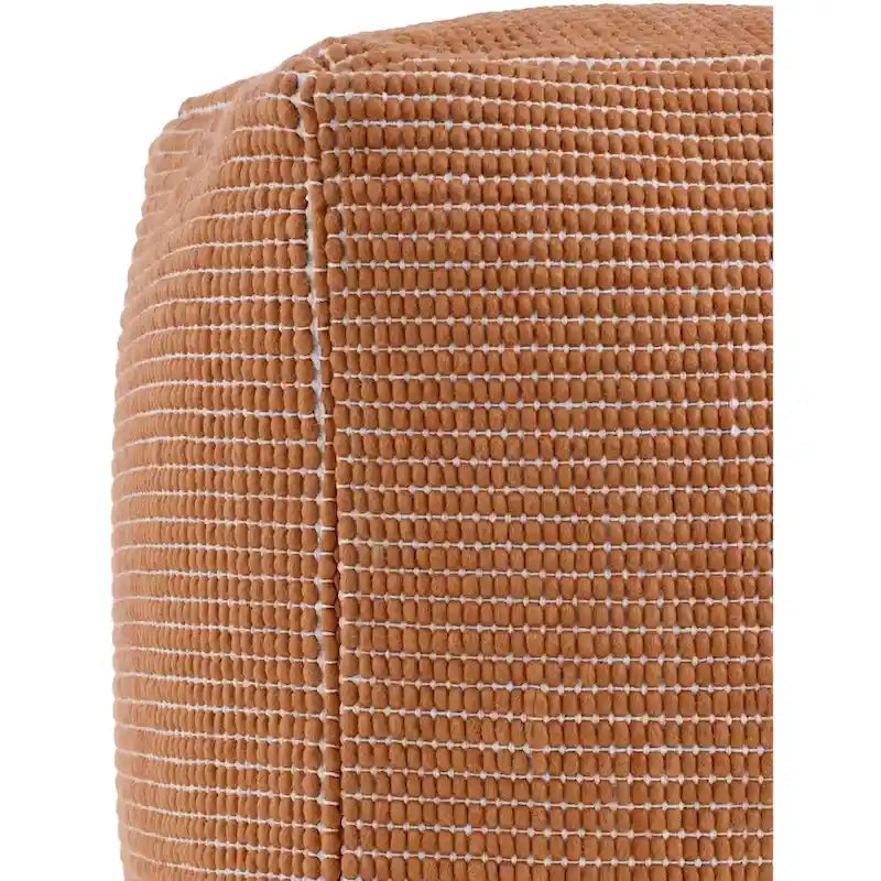 Livabliss Chunky Grid Modern & Contemporary Pouf