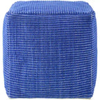 Livabliss Chunky Grid Modern & Contemporary Pouf