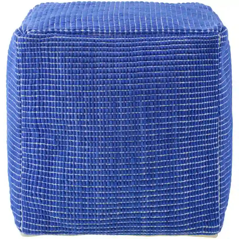Livabliss Chunky Grid Modern & Contemporary Pouf