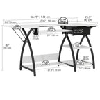Comet Plus Sewing Desk with or without Grids on Top for Cutting