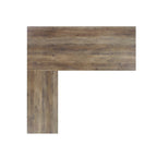Oxford Farmhouse Rustic Oak L-Shaped Desk