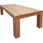 Table de salle à manger rectangulaire Marbella en teck recyclé Chic Teak, 259 cm