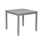 Table à manger carrée en bois pour 4 personnes, idéale pour les petits espaces