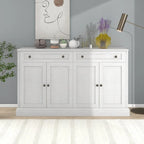 Meuble de rangement blanc avec tiroirs et étagères réglables - 58,3L x 15,8P x 33,9H