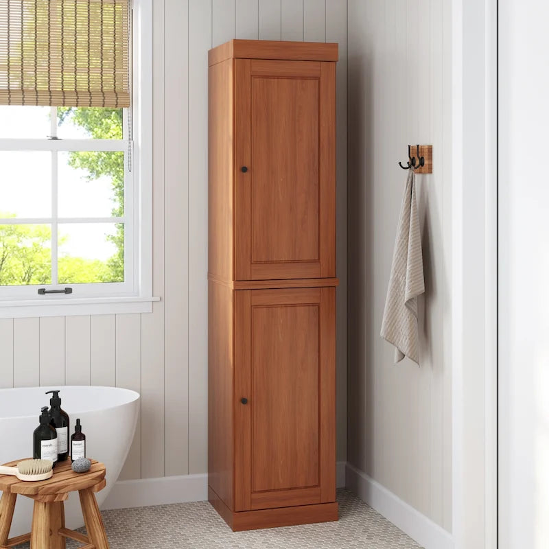 100% Solid Wood 16.5 Bathroom Cabinet with Optional Doors by Palace Imports