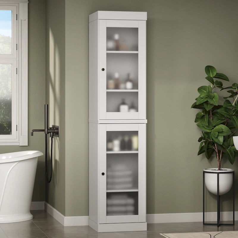100% Solid Wood 16.5 Bathroom Cabinet with Optional Doors by Palace Imports