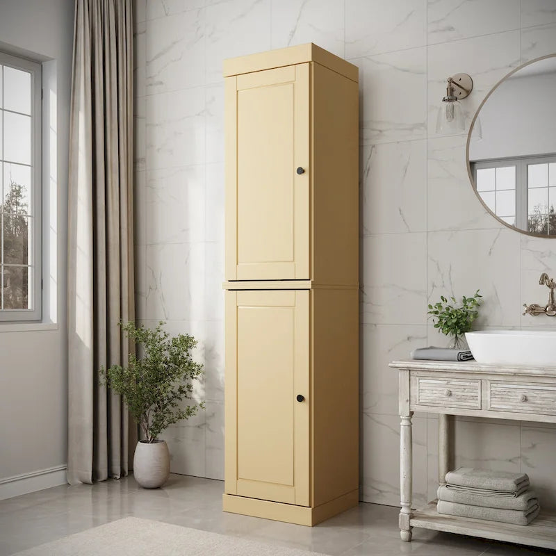 100% Solid Wood 16.5 Bathroom Cabinet with Optional Doors by Palace Imports