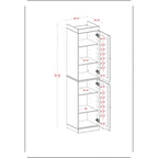 100% Solid Wood 16.5 Bathroom Cabinet with Optional Doors by Palace Imports