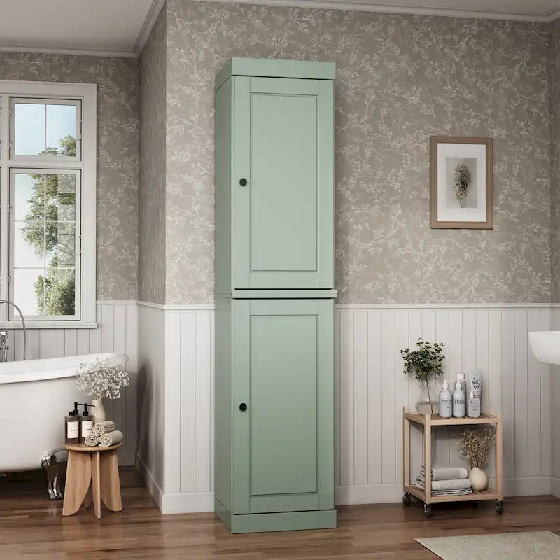 100% Solid Wood 16.5 Bathroom Cabinet with Optional Doors by Palace Imports