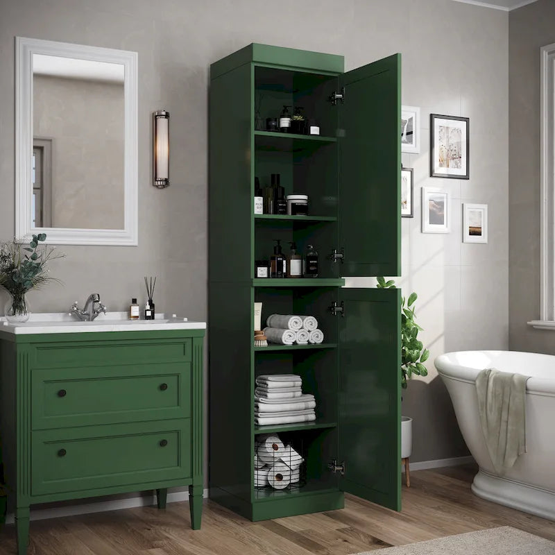 100% Solid Wood 16.5 Bathroom Cabinet with Optional Doors by Palace Imports