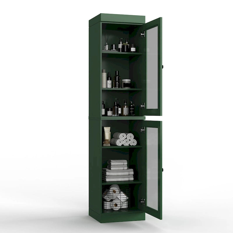 100% Solid Wood 16.5 Bathroom Cabinet with Optional Doors by Palace Imports