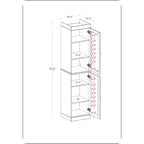 100% Solid Wood 16.5 Bathroom Cabinet with Optional Doors by Palace Imports
