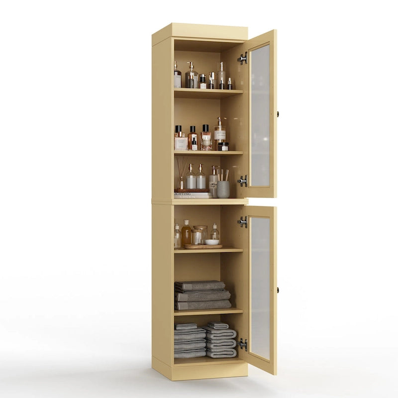100% Solid Wood 16.5 Bathroom Cabinet with Optional Doors by Palace Imports