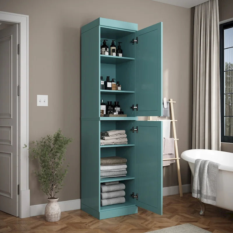 100% Solid Wood 16.5 Bathroom Cabinet with Optional Doors by Palace Imports