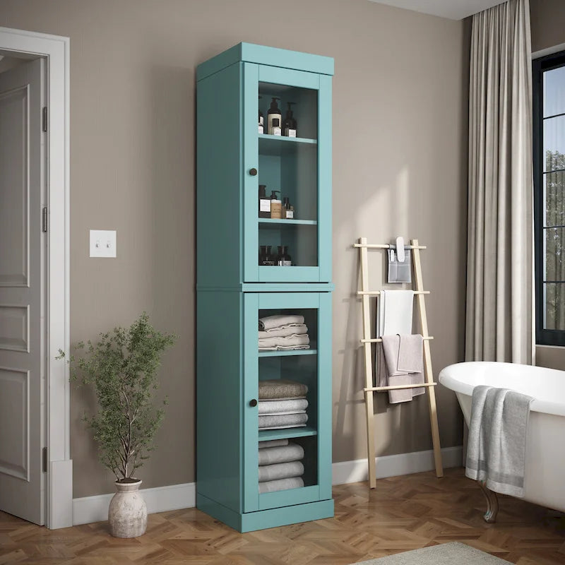 100% Solid Wood 16.5 Bathroom Cabinet with Optional Doors by Palace Imports