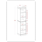 100% Solid Wood 16.5 Bathroom Cabinet with Optional Doors by Palace Imports