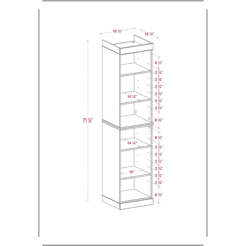 100% Solid Wood 16.5 Bathroom Cabinet with Optional Doors by Palace Imports