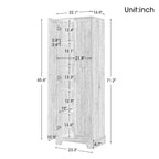 Storage Cabinet with Two Doors for Bathroom - 23.30L * 16.90W * 71.20H