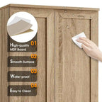 Storage Cabinet with Two Doors for Bathroom - 23.30L * 16.90W * 71.20H