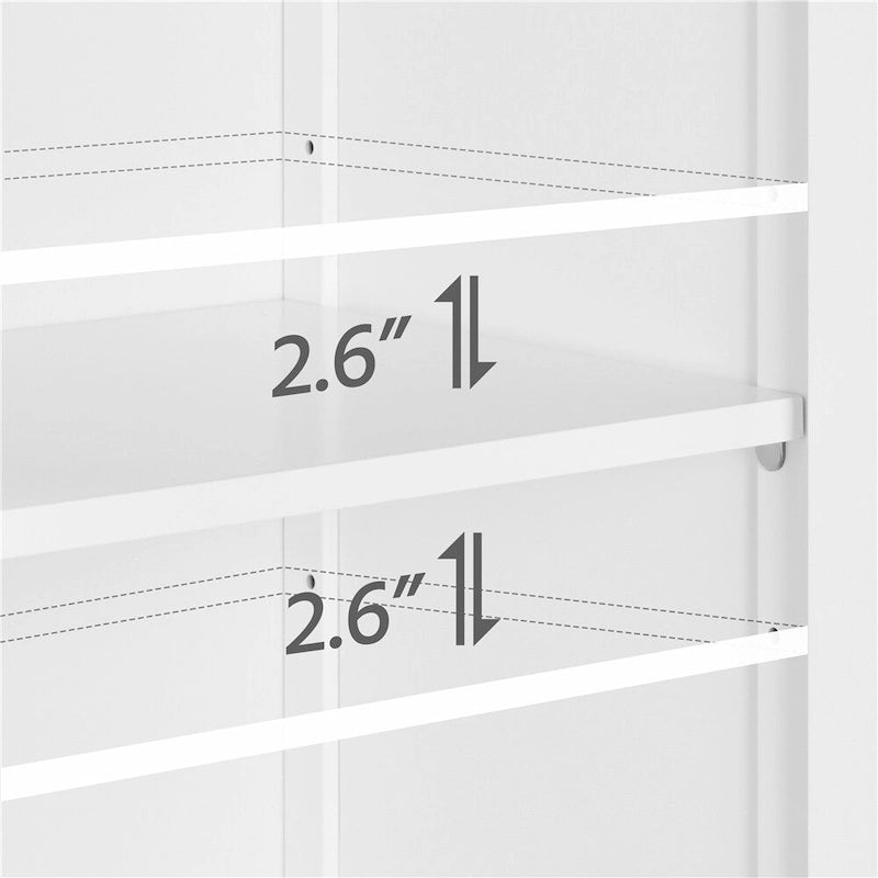 Yaheetech Free Standing Bathroom Cabinet with 1 Drawer 2 Doors