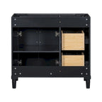 36 Wood Bathroom Vanity with Drawers and Adjustable Shelf (No Sink)
